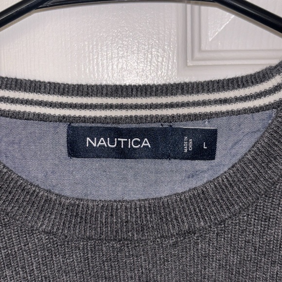 Nautica Men’s (bundle of 2) Striped Sweaters Both Sz Large - Picture 4 of 9
